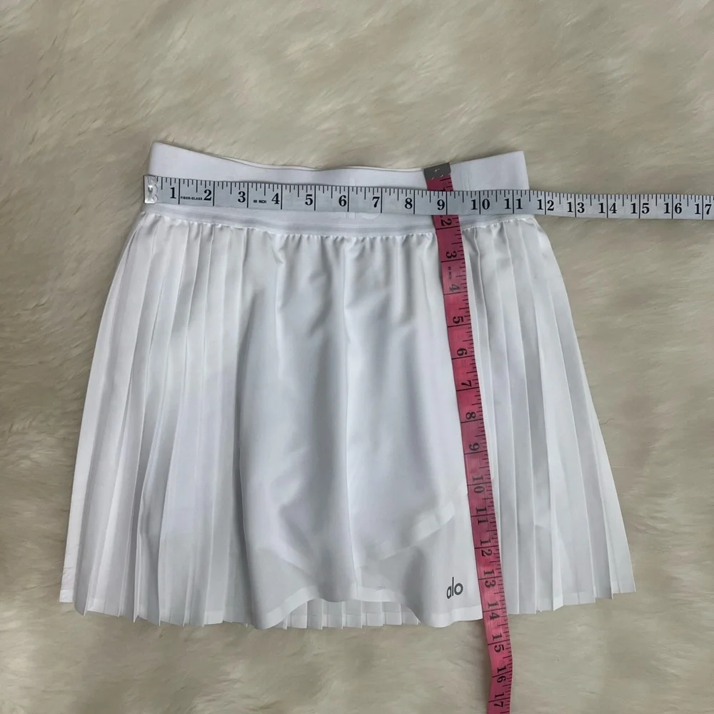 🆕Alo🎱 Aces Tennis Skirt Core: White Sz XXS